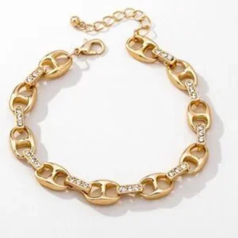 Gold Mariner Link Bracelet (9701)